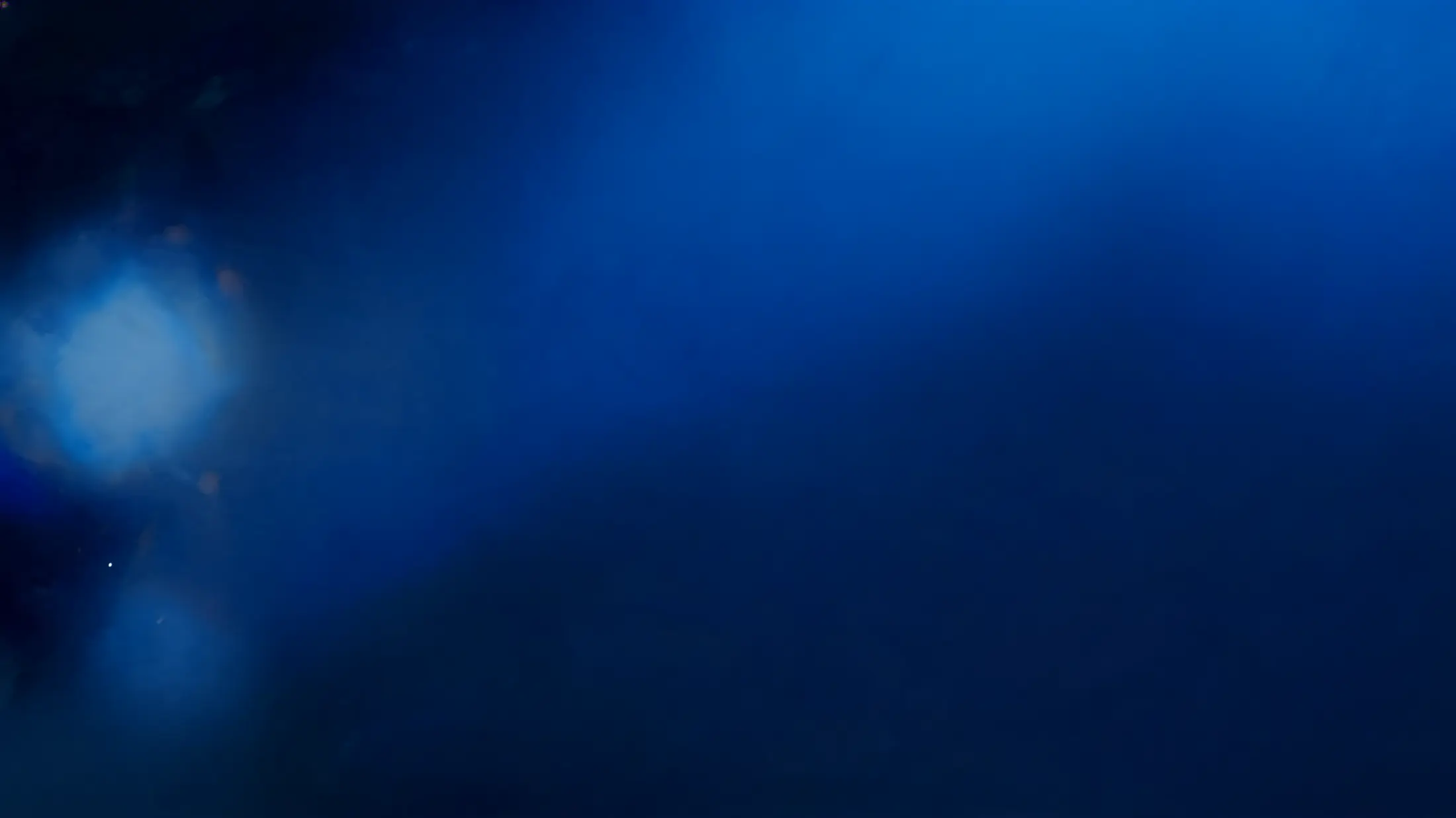 Fundo abstrato azul escuro com brilho difuso, atmosfera orbital